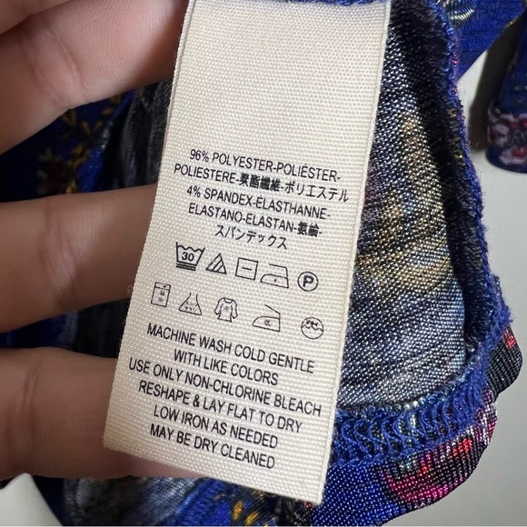 Free People Blue Floral Blouse - Picture 11 of 11